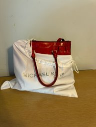 Michael Kors Red Leather Purse