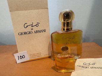 Gio De Giorgio Armani Eau De Perfume Large & Small Bottle