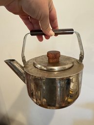 Awesome Vintage Stainless Steel Tea Kettle - W Original Box