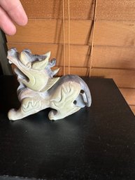 Antique Carved Stone Dragon Statue
