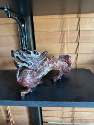 Antique Carved Dragon Statue