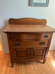 Gorgeous Antique Wood Sideboard Table / Cabinet