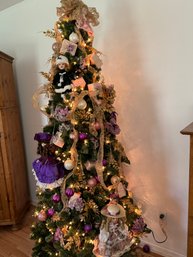 Designer Christmas Tree With Antique Dolls!