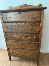 Magnificent Antique 5 Drawer Chest Of Drawers Or Dresser