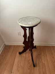 Antique Marble Top Plant Stand
