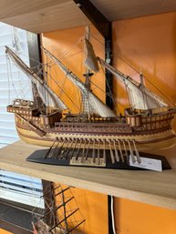Meticulous Wood  Dromon Ship Model