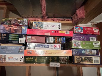 Large Lot Of Mixed Puzzles
