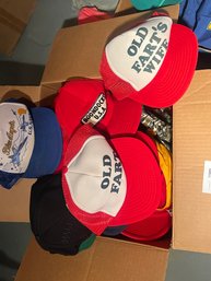 HUGE Vintage Hat Lot - Trucker Hats , Baseball Caps & More!