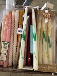 Box Lot Of Taper Candles - Inc. Lenox Candles In Box!