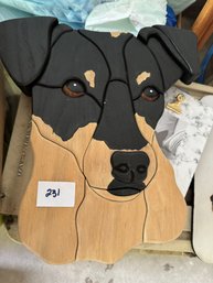 Fantastic Dog Lot - Wood Dog Art, Statues, Bank, Tie Out New In Package & Much More!
