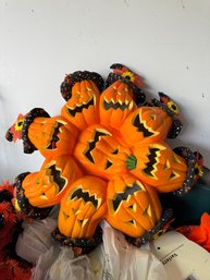 Frighteningly Awesome Halloween Lot Including Pumpkin Wreath Decor