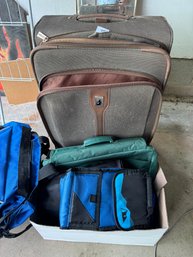 Large Lot Of Luggage & Travel Bags