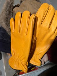 Lot With Hats & Gloves - Including Deerskin Leather Gloves!