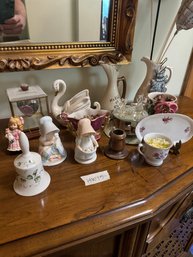 Large Box Lot Of Figurines And Decor Items