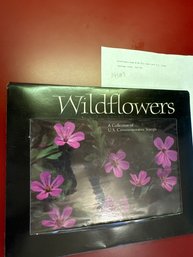 Wildflower Book & 50 Full Sheet Mint US Stamps