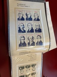 Album Of US Stamp Plate Blocks