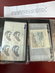 Album Of US Stamp Plate Blocks