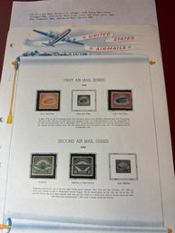 Lot Of Four Air Mail Series US Stamps