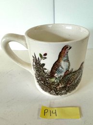 Vintage Johnson Brothers Game Birds Partridge Mug