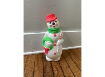 Vintage Snowman Blow Mold