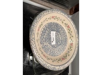 Ceramic Pie Plate And Glass Baking Dish Lot
