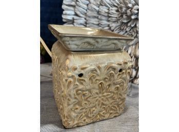 Square Ornate Ceramic Electric Tart WX Candle Warmer