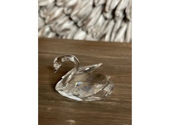 Signed Swarovski Swan Mark Swan Figurine