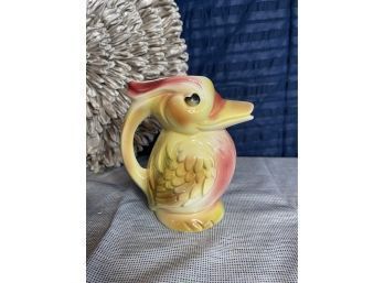 Vintage California Pottery Pelican Pitcher