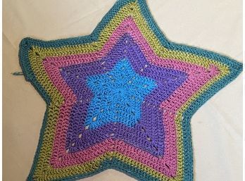 Hand Knitted Mult Color Star