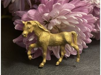 Vintage Signed Napier Figural Horse Brooch