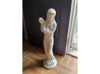 Beautiful Art Nouveau Style Alphonse Mucha Inspired Ceramic Woman Statue Lawn Art Holland Mold