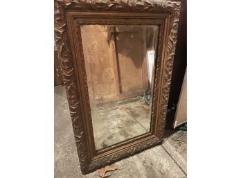 Antique Gold Gilded Carved Frame Mirror