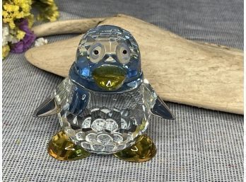 Art Glass Penguin Figurine Paperweight