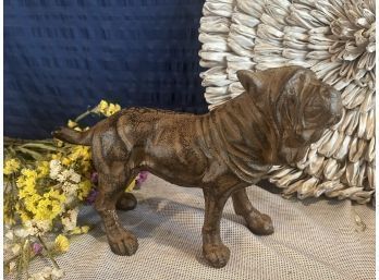 Heavy Cast Iron Shar Pei Dog Door Stopper