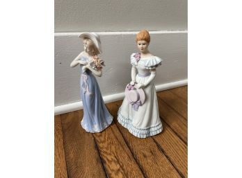 Porcelain Lady Lot Of Two Home Interiors And Gifts