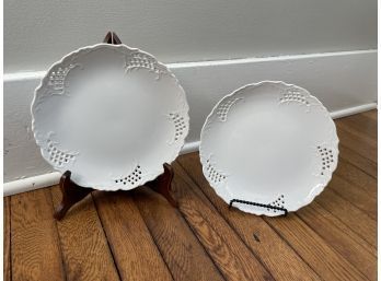 Plate Lot Of Two - White Plates