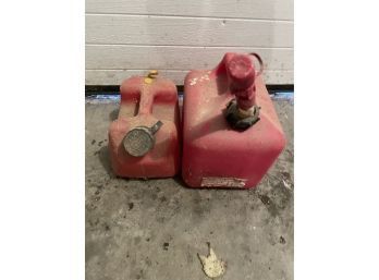 Gas Can Lot Of Two