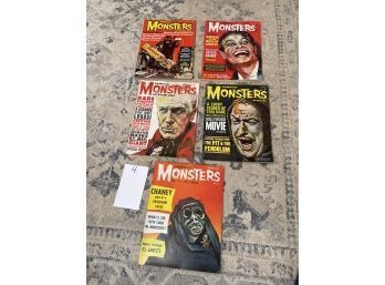 Vintage Famous Monsters Of Film Land Magazines Lot Of 5  (Lot#4)