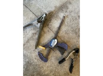 Lot Of Three Wood Working Clamps