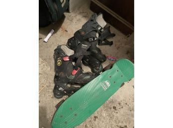 Roller Blades And Shaun White Supply Company Skateboard