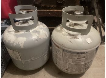 Lot Of Two Propane Tanks - Empty