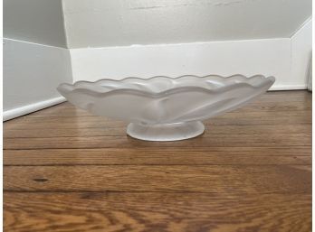 Stunning Frosted Large Glass Bowl