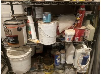 Huge Lot Of Chemicals Paints Finishes & More