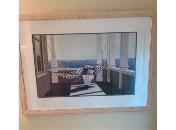 Beautiful Large Framed Art Print - Hammock