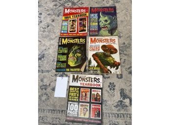 Lot Of 5 Vintage Famous Monsters Of Filmland Magazines (#7)