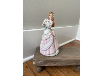 Enesco Imports Porcelain Victorian Lady Music Box