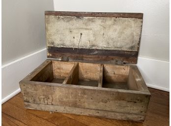 Antique Wood Toolbox