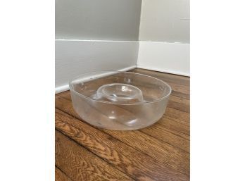 Glass Appizter Bowl Chips And Dip