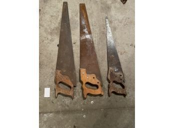 Hand Saw Lot Of Three #2