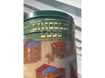 Lincoln Logs Toy In Canister